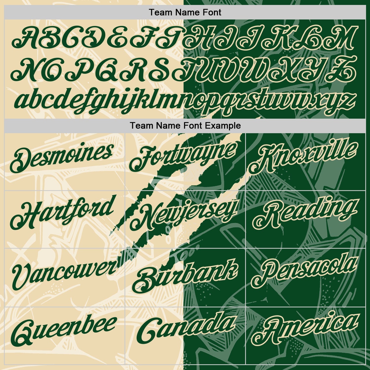 Custom Graffiti Pattern Green-Cream 3D Scratch Performance Polo Shirt