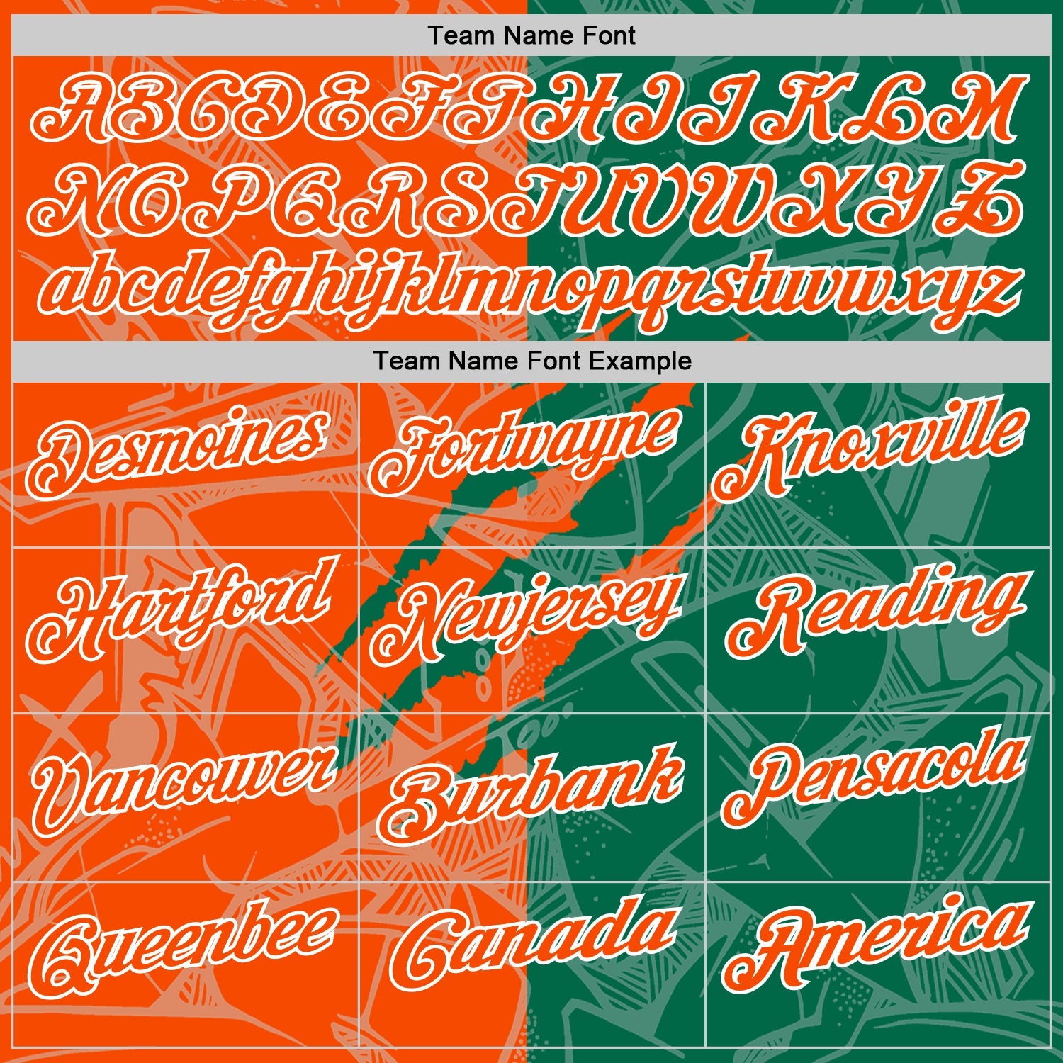 Custom Graffiti Pattern Orange Kelly Green-White 3D Scratch Performance Polo Shirt