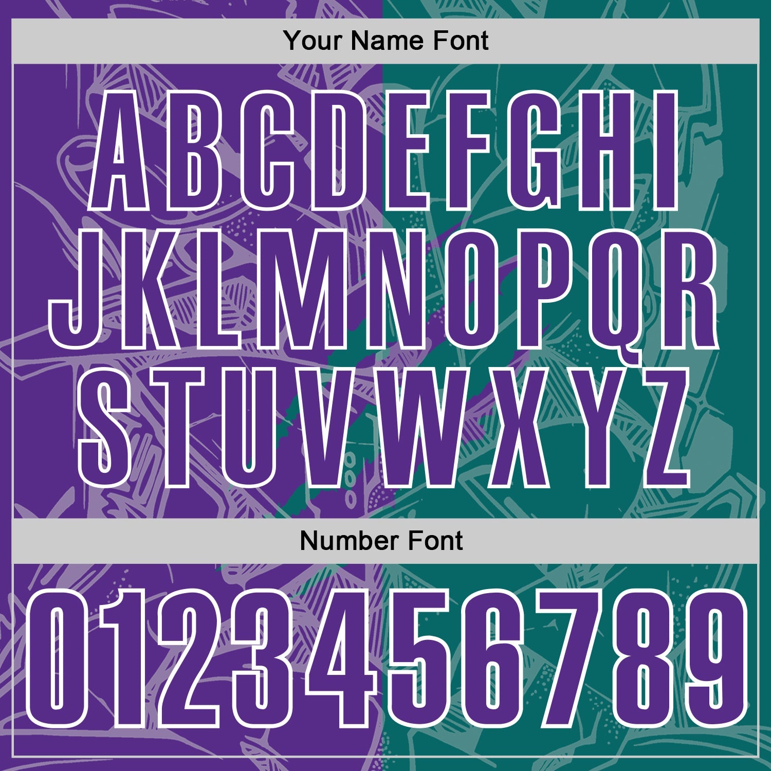 Custom Graffiti Pattern Purple Teal-White 3D Scratch Performance Polo Shirt