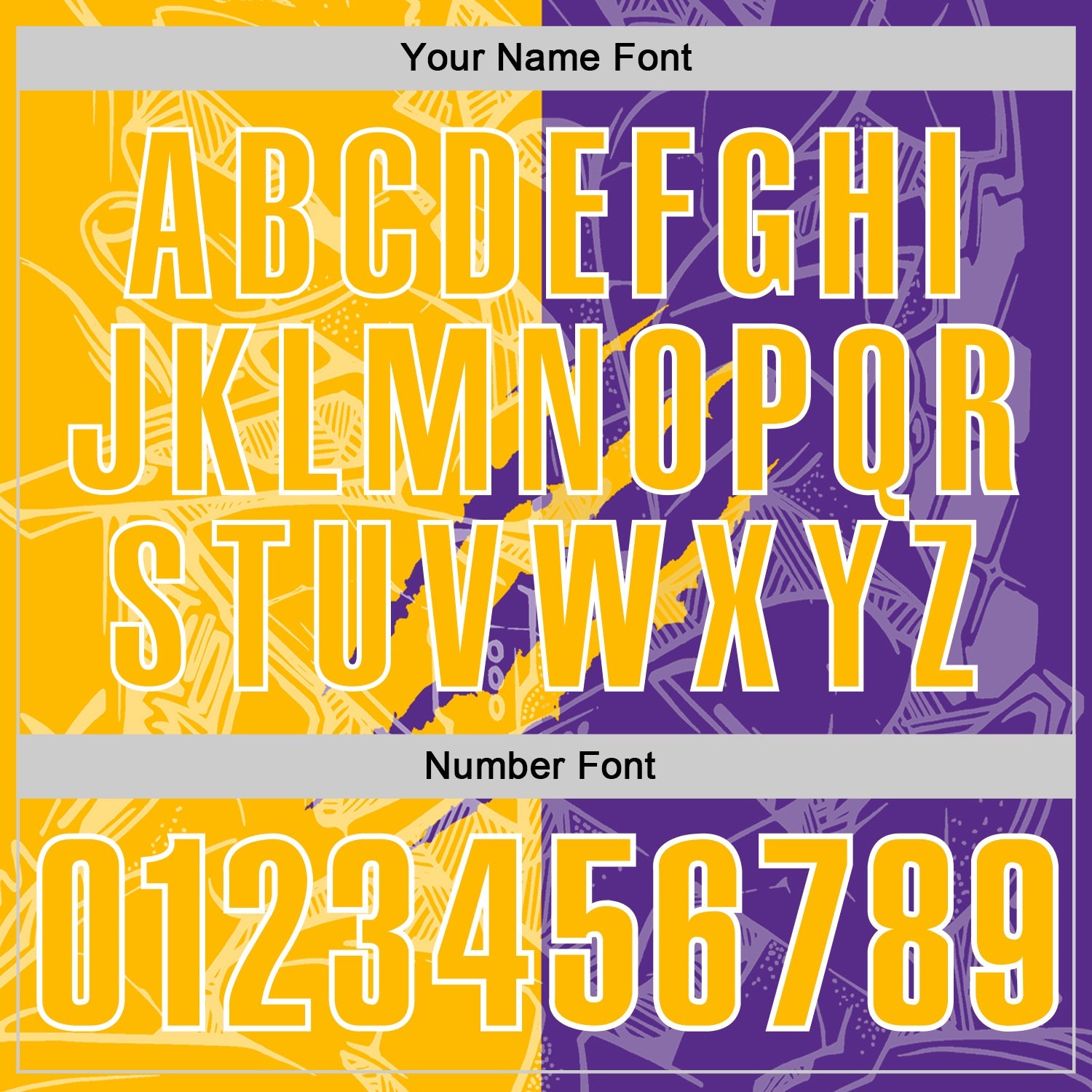 Custom Graffiti Pattern Gold Purple-White 3D Scratch Performance Polo Shirt