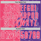 Custom Graffiti Pattern Neon Pink Purple-White 3D Scratch Performance Polo Shirt