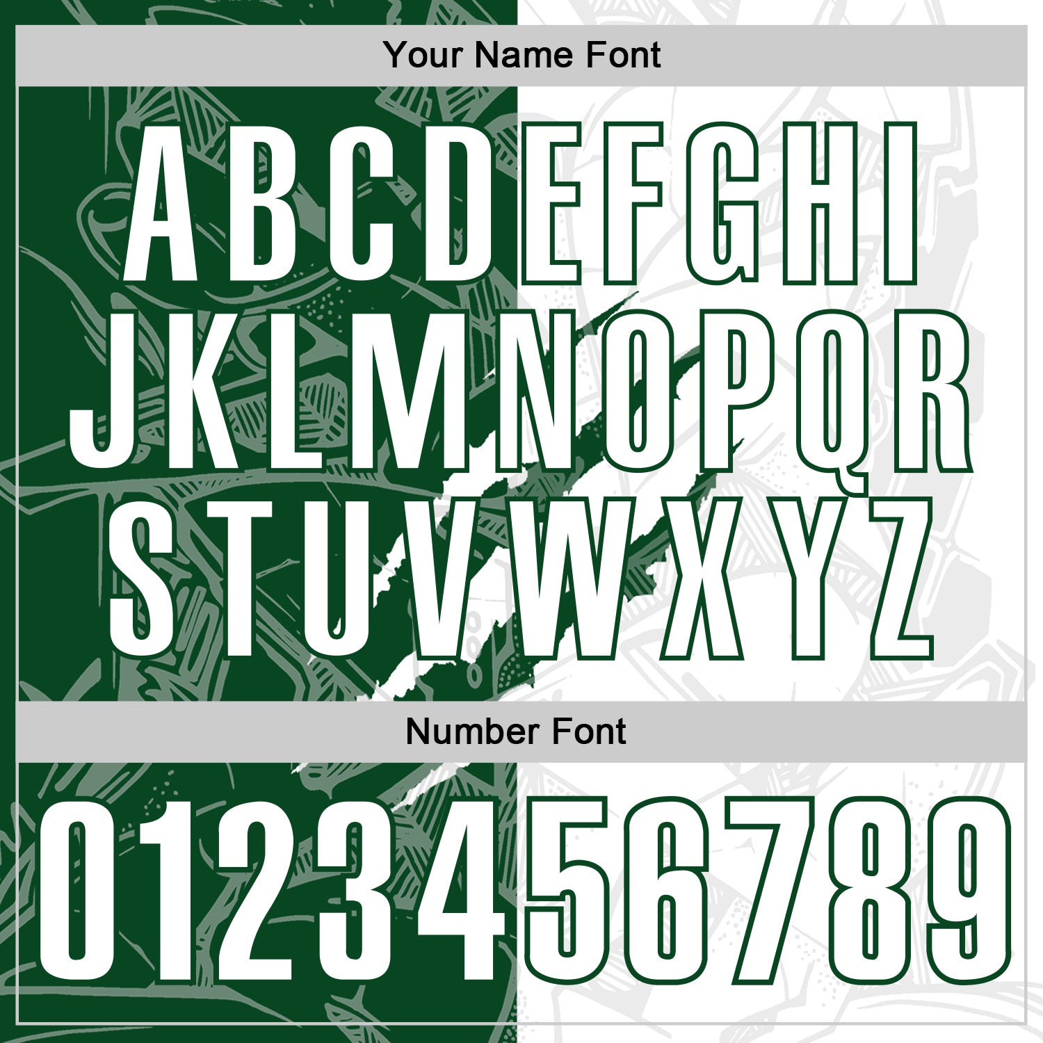 Custom Graffiti Pattern White-Green 3D Scratch Performance Polo Shirt