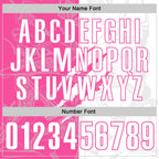 Custom Graffiti Pattern White-Pink 3D Scratch Performance Polo Shirt