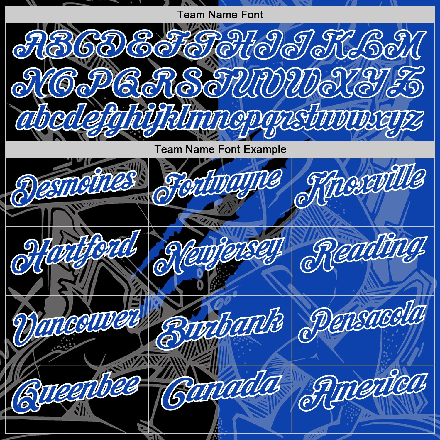 Custom Graffiti Pattern Thunder Blue Black-White 3D Scratch Performance Polo Shirt