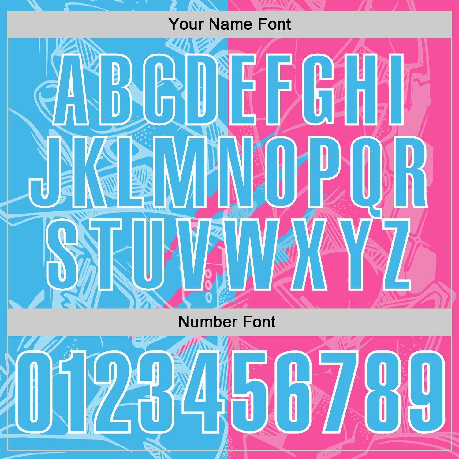 Custom Graffiti Pattern Sky Blue Pink-White 3D Scratch Performance Polo Shirt