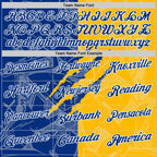 Custom Graffiti Pattern Royal Gold-White 3D Scratch Performance Polo Shirt