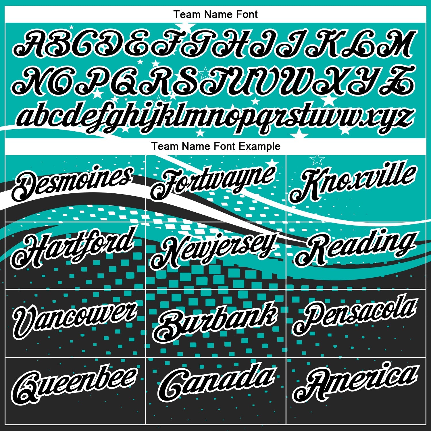 Custom Aqua Black-White 3D Pattern Design Star And Geometric Shapes Performance Polo Shirt