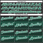 Custom Black Kelly Green-White 3D Pattern Design Star Performance Polo Shirt