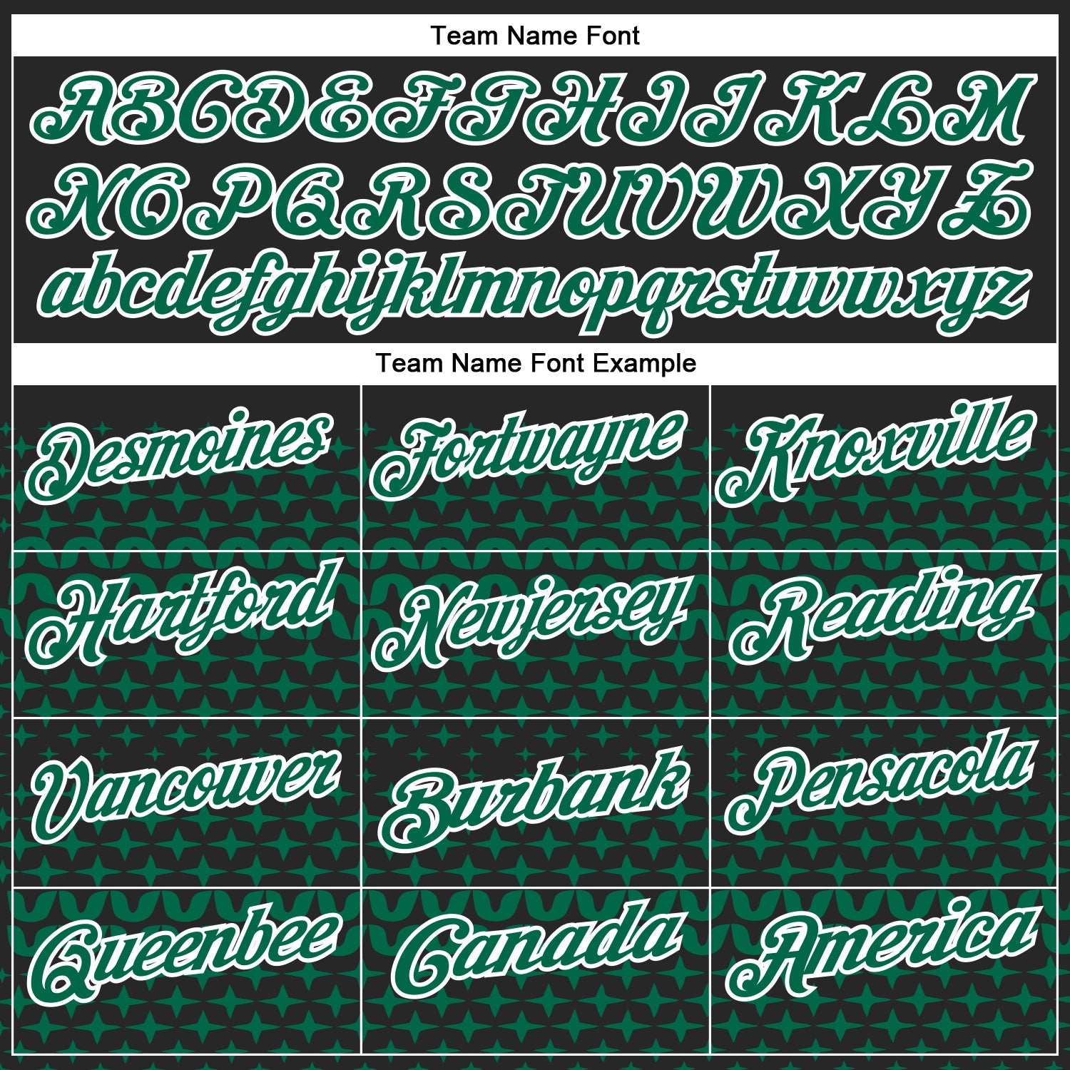 Custom Black Kelly Green-White 3D Pattern Design Star Performance Polo Shirt