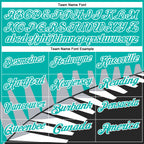 Custom Aqua Black Gray-White 3D Pattern Design Geometric Shapes Performance Polo Shirt