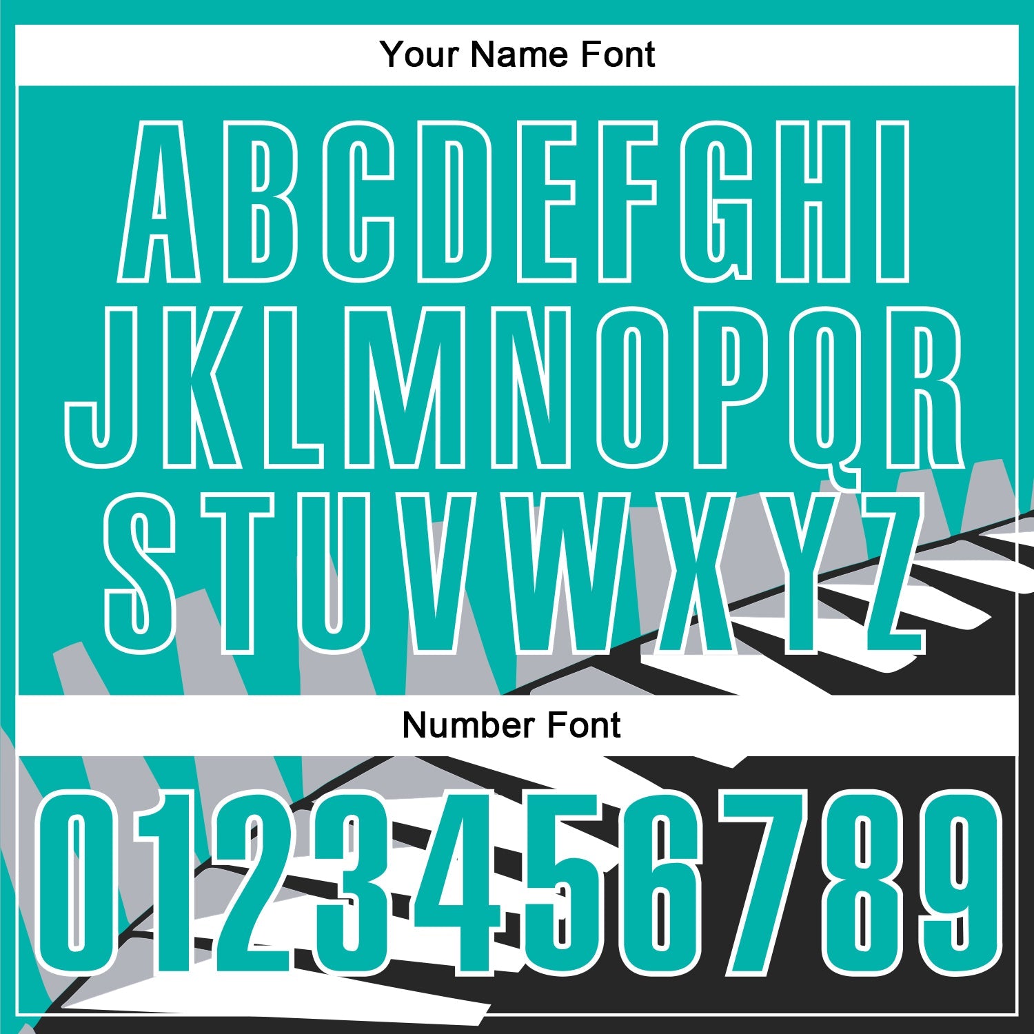 Custom Aqua Black Gray-White 3D Pattern Design Geometric Shapes Performance Polo Shirt