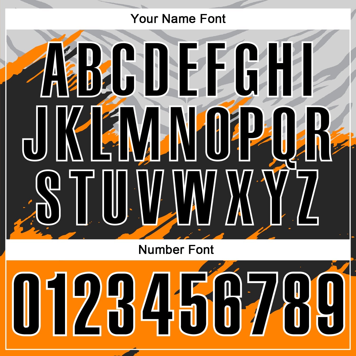 Custom Bay Orange Black Gray-White 3D Pattern Design Splash Performance Polo Shirt