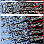 Custom Black Light Blue Red-White 3D Pattern Design Grid And Fragment Art Performance Polo Shirt