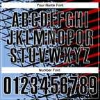 Custom Black Light Blue Red-White 3D Pattern Design Grid And Fragment Art Performance Polo Shirt