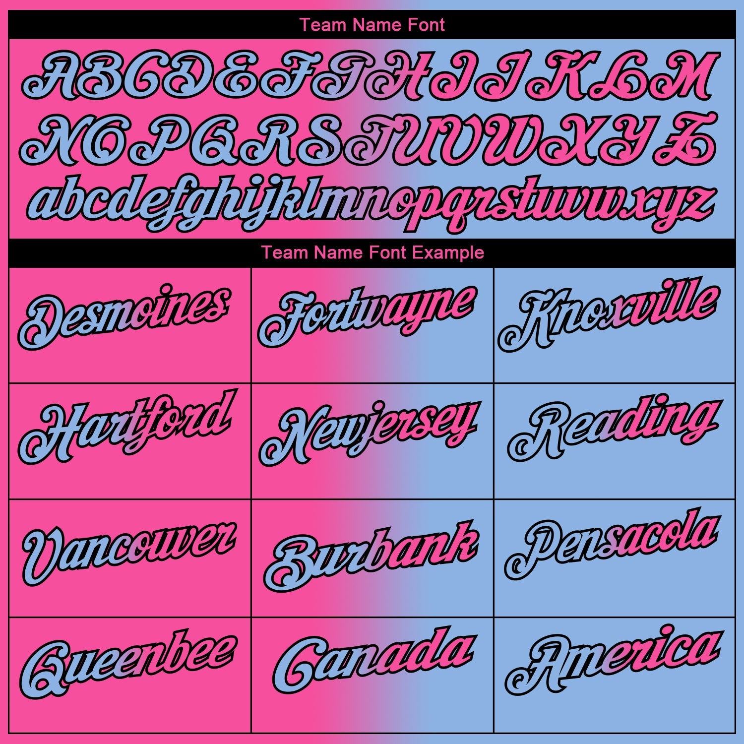 Custom Light Blue Pink-Black 3D Gradient Fashion Performance Polo Shirt