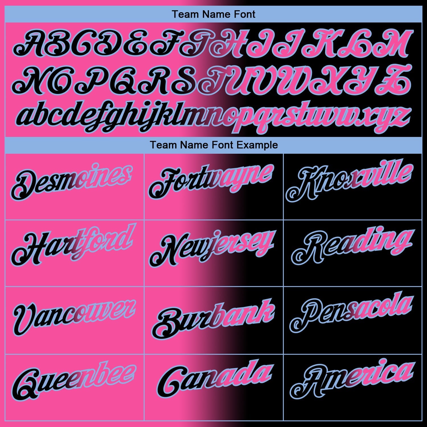 Custom Black Pink-Light Blue 3D Gradient Fashion Performance Polo Shirt