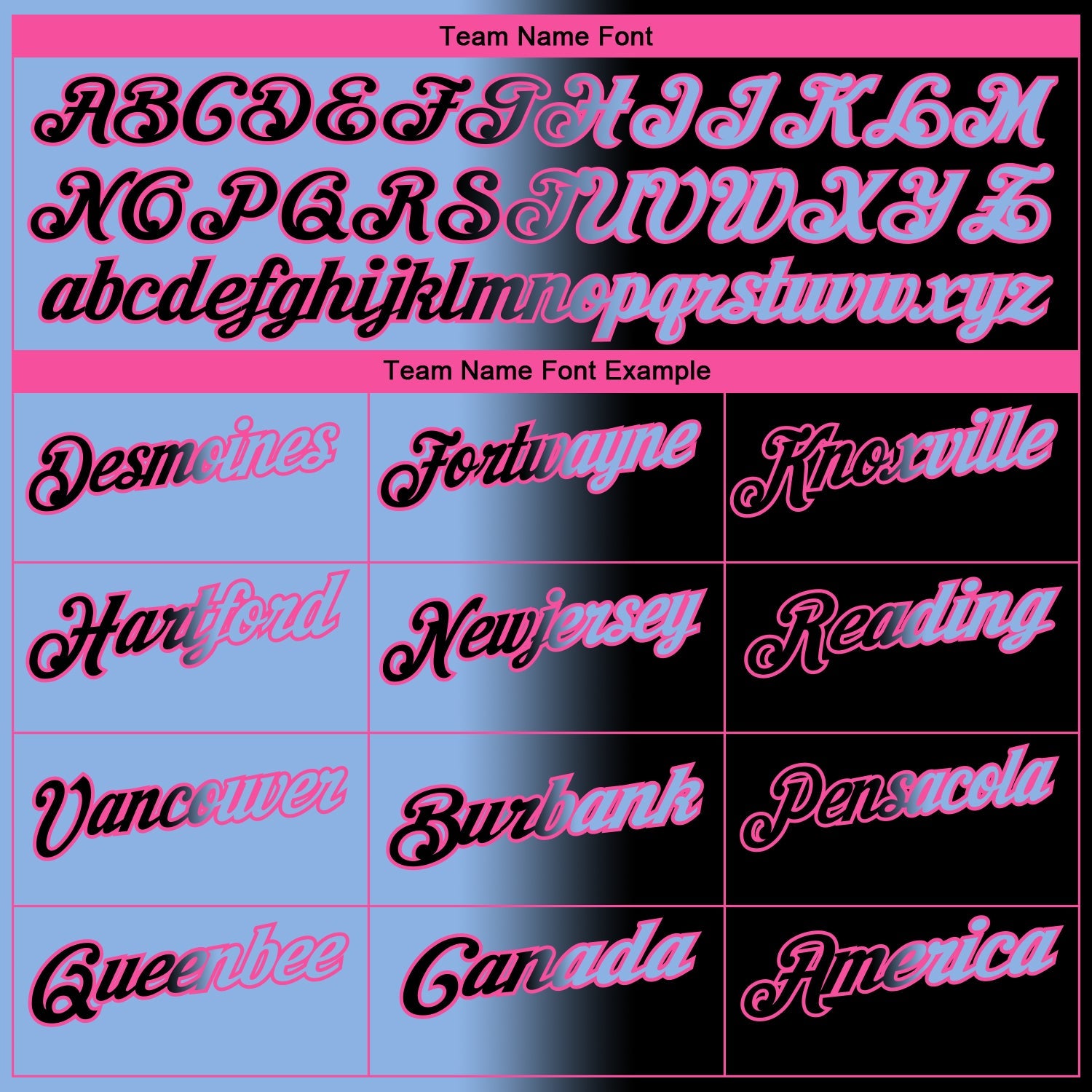 Custom Black Light Blue-Pink 3D Gradient Fashion Performance Polo Shirt