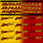 Custom Red Yellow-Black 3D Gradient Fashion Performance Polo Shirt