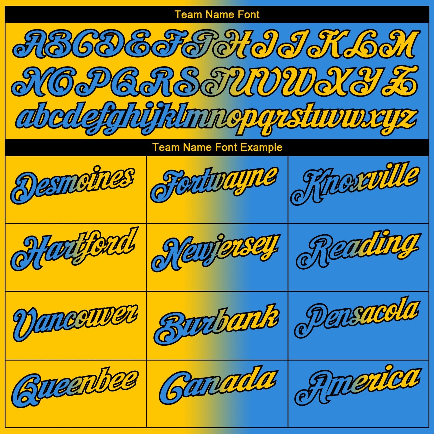 Custom Powder Blue Yellow-Black 3D Gradient Fashion Performance Polo Shirt