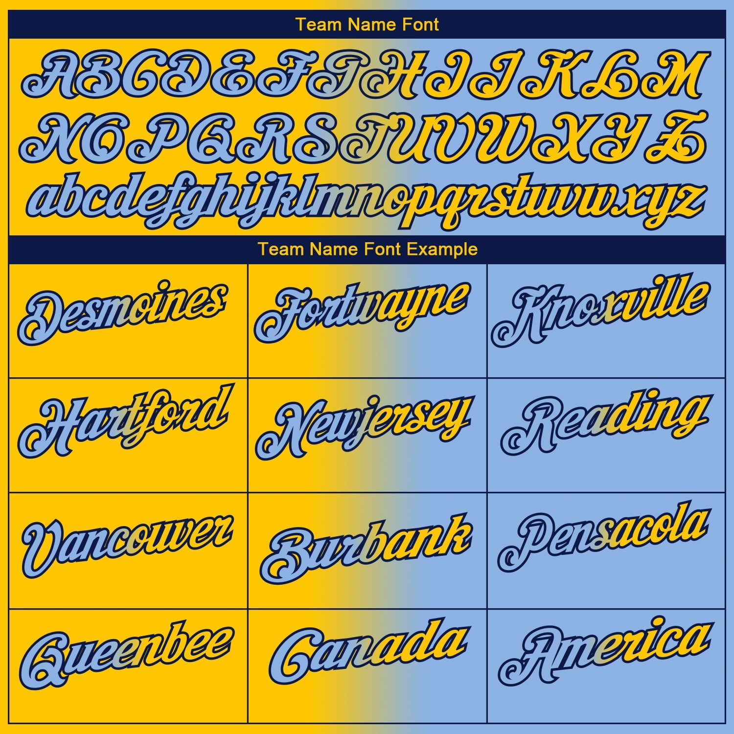 Custom Light Blue Yellow-Navy 3D Gradient Fashion Performance Polo Shirt