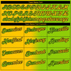 Custom Neon Green Yellow-Black 3D Gradient Fashion Performance Polo Shirt