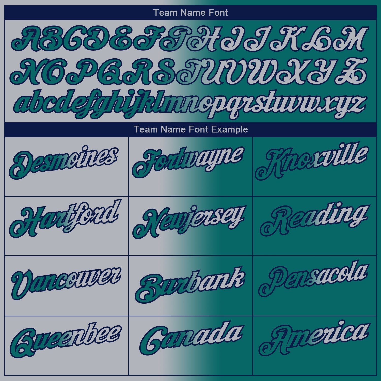 Custom Teal Gray-Navy 3D Gradient Fashion Performance Polo Shirt