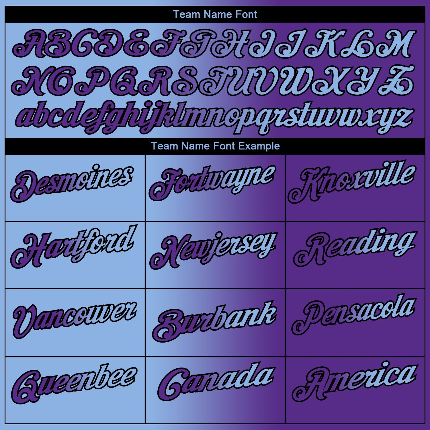 Custom Purple Light Blue-Black 3D Gradient Fashion Performance Polo Shirt