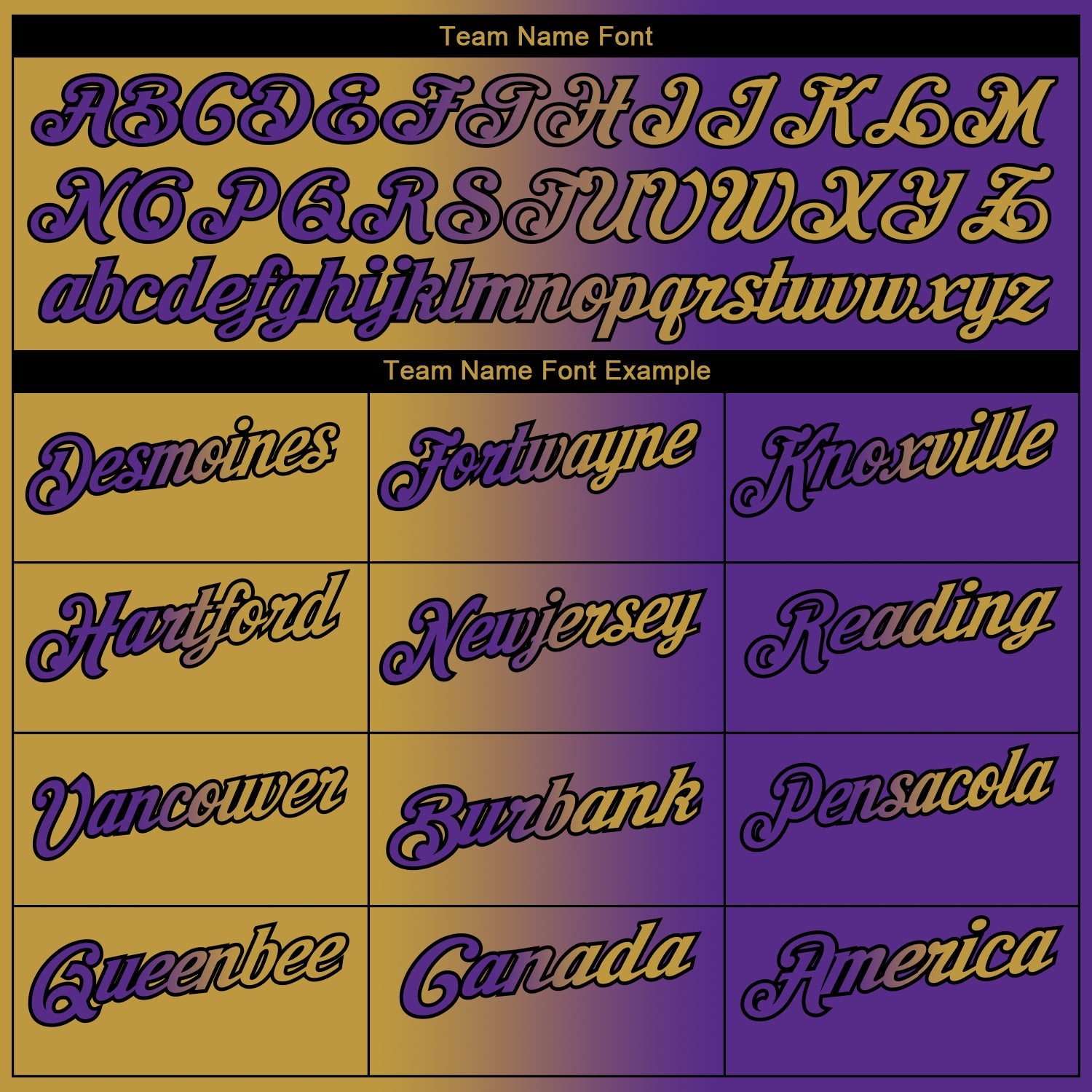 Custom Purple Old Gold-Black 3D Gradient Fashion Performance Polo Shirt