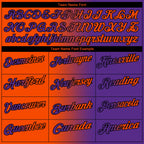 Custom Purple Orange-Black 3D Gradient Fashion Performance Polo Shirt