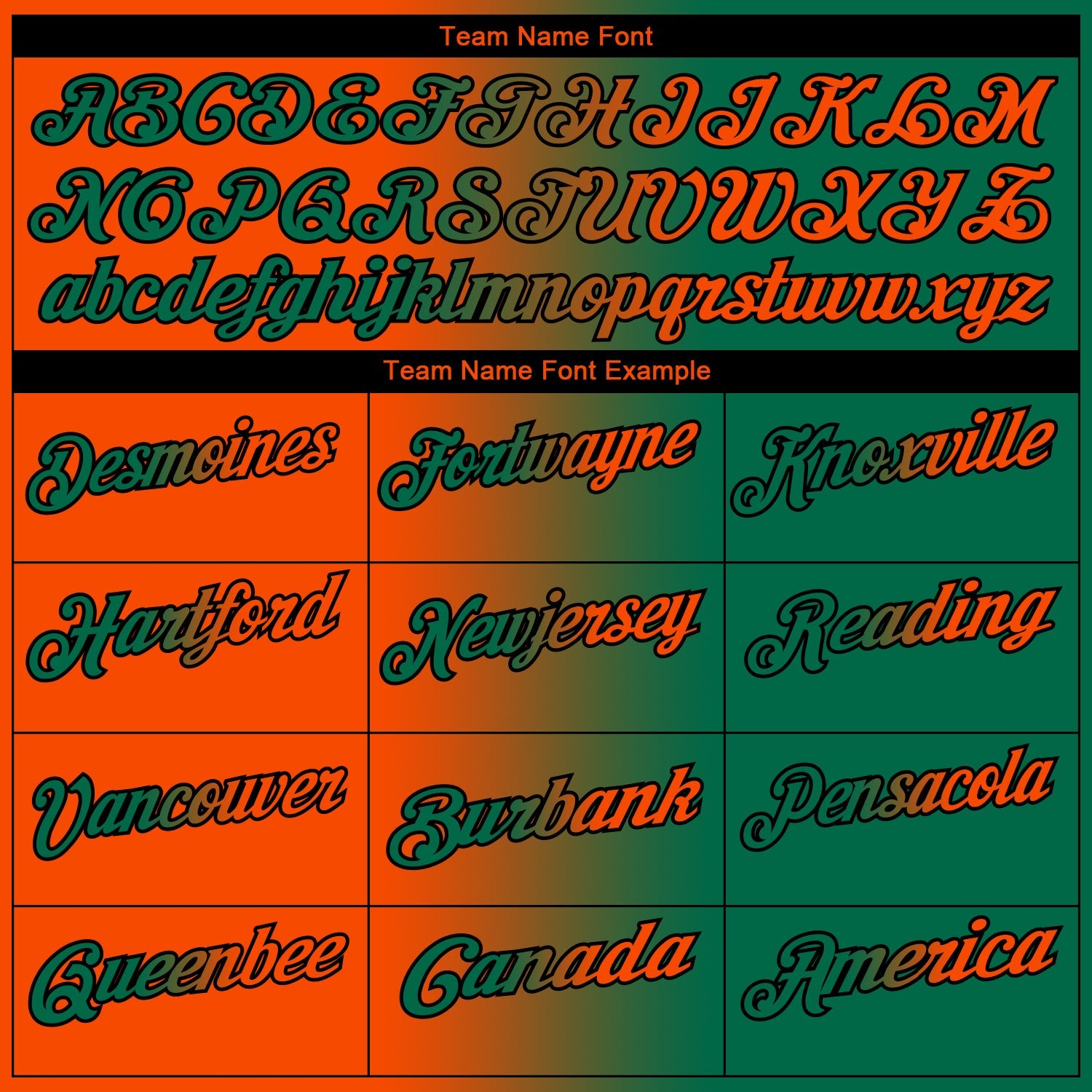 Custom Kelly Green Orange-Black 3D Gradient Fashion Performance Polo Shirt