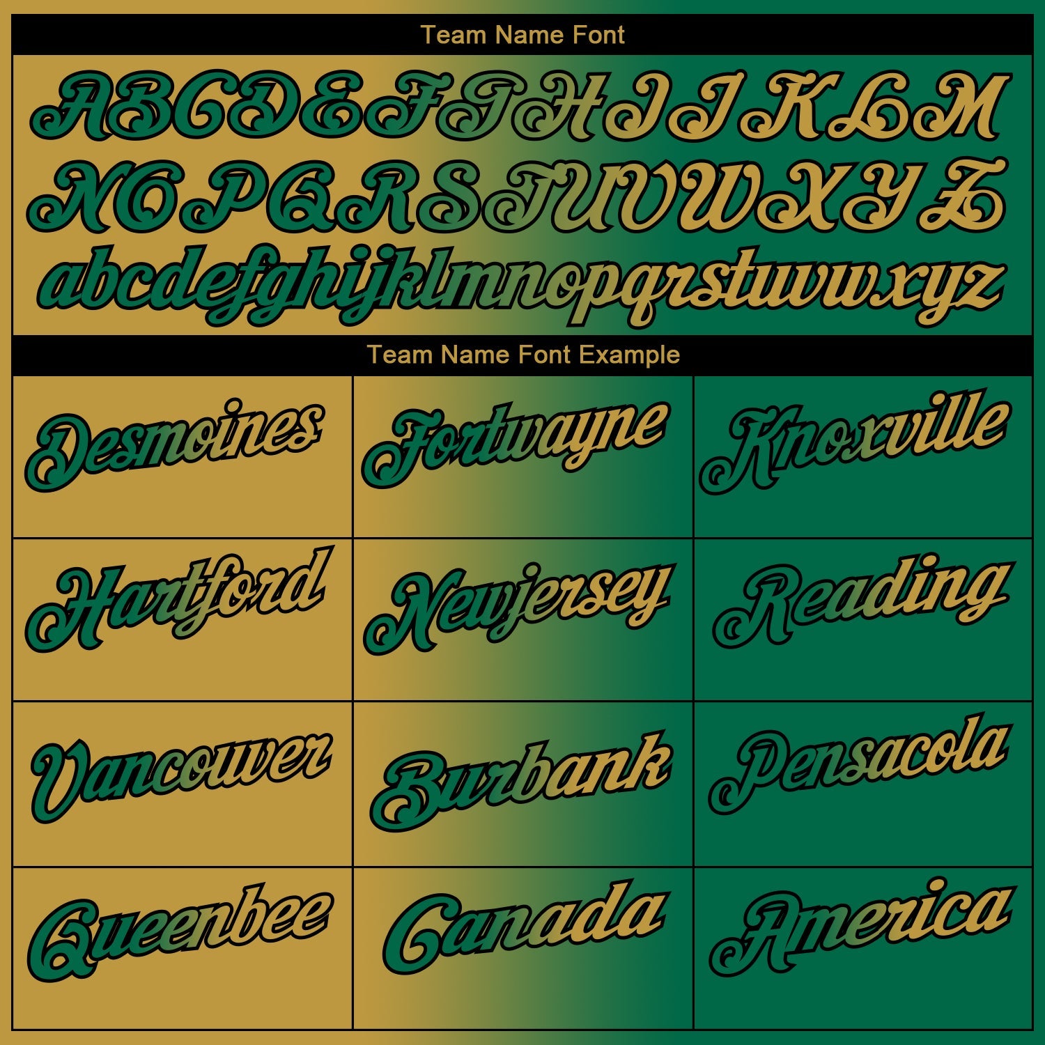 Custom Kelly Green Old Gold-Black 3D Gradient Fashion Performance Polo Shirt