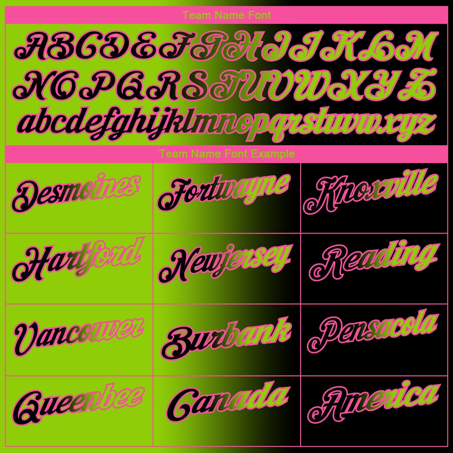 Custom Black Neon Green-Pink 3D Gradient Fashion Performance Polo Shirt