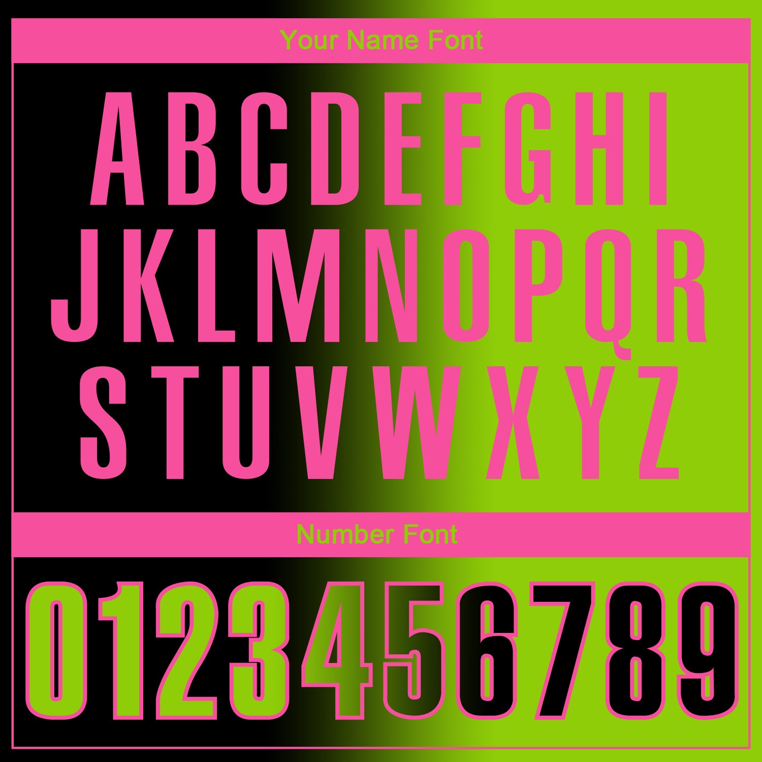 Custom Black Neon Green-Pink 3D Gradient Fashion Performance Polo Shirt