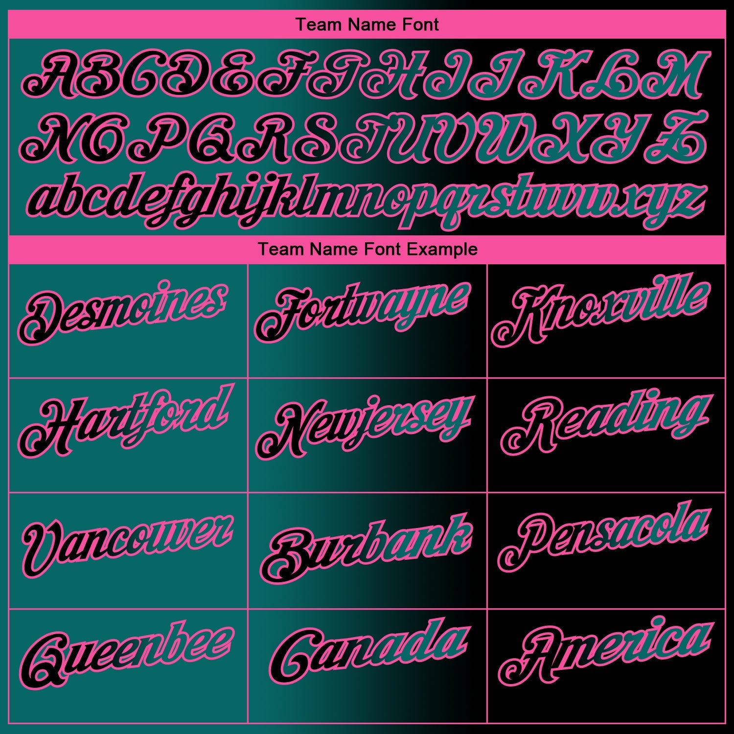 Custom Black Teal-Pink 3D Gradient Fashion Performance Polo Shirt