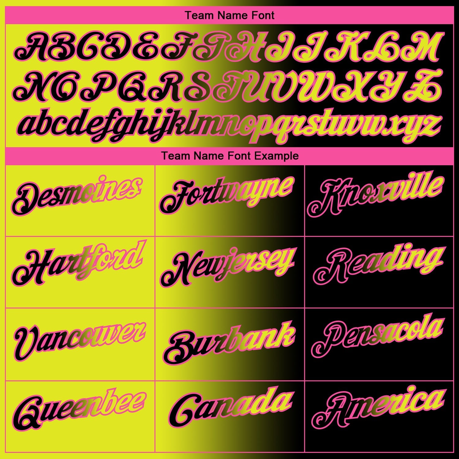 Custom Black Neon Yellow-Pink 3D Gradient Fashion Performance Polo Shirt