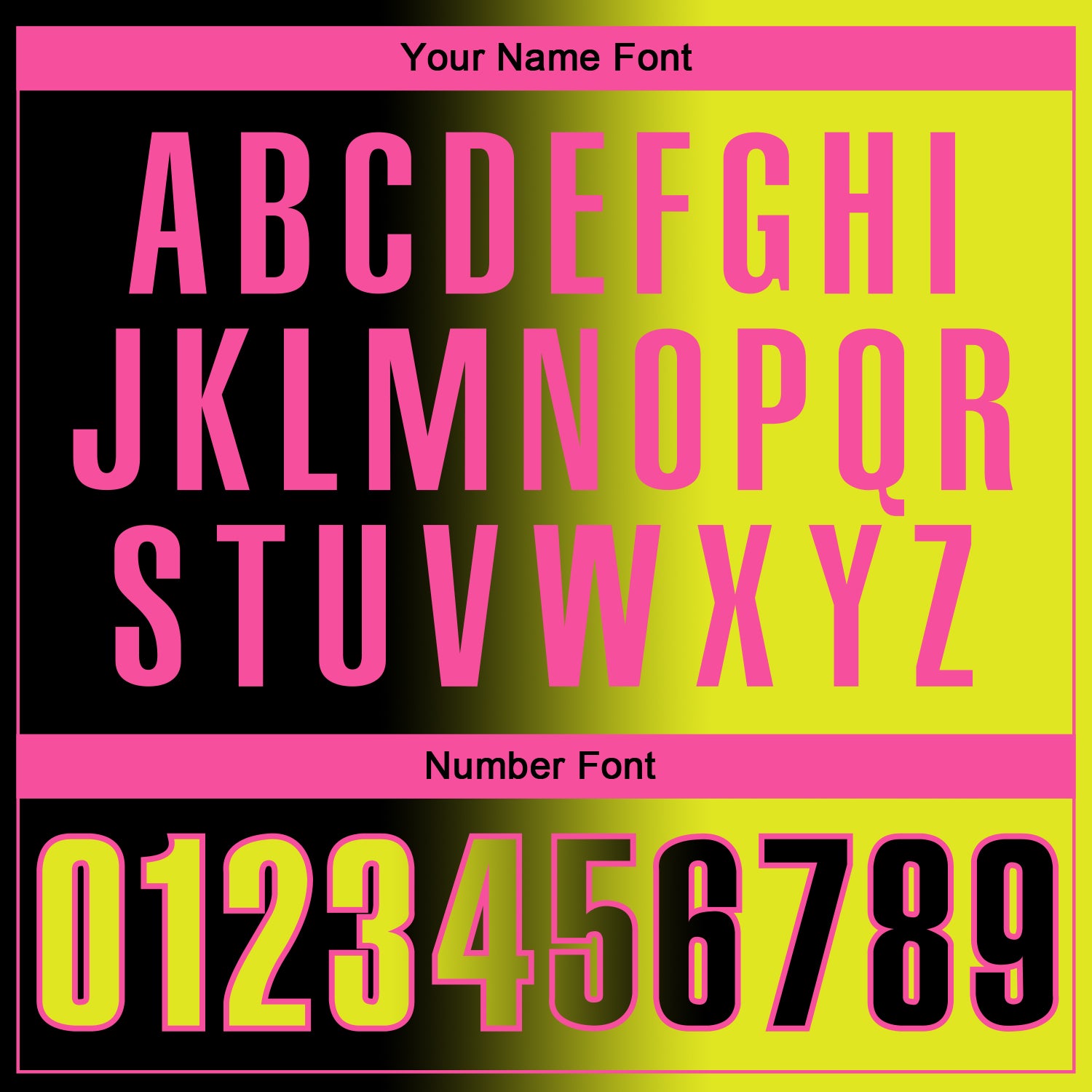 Custom Black Neon Yellow-Pink 3D Gradient Fashion Performance Polo Shirt