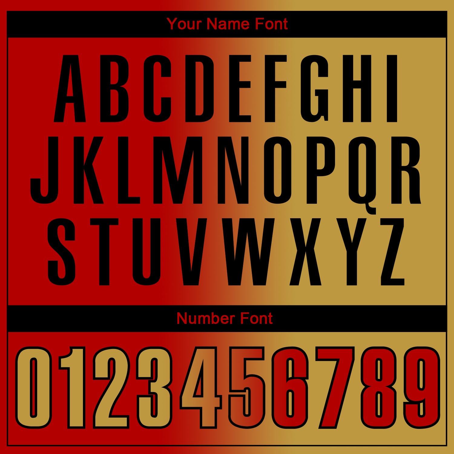 Custom Red Old Gold-Black 3D Gradient Fashion Performance Polo Shirt