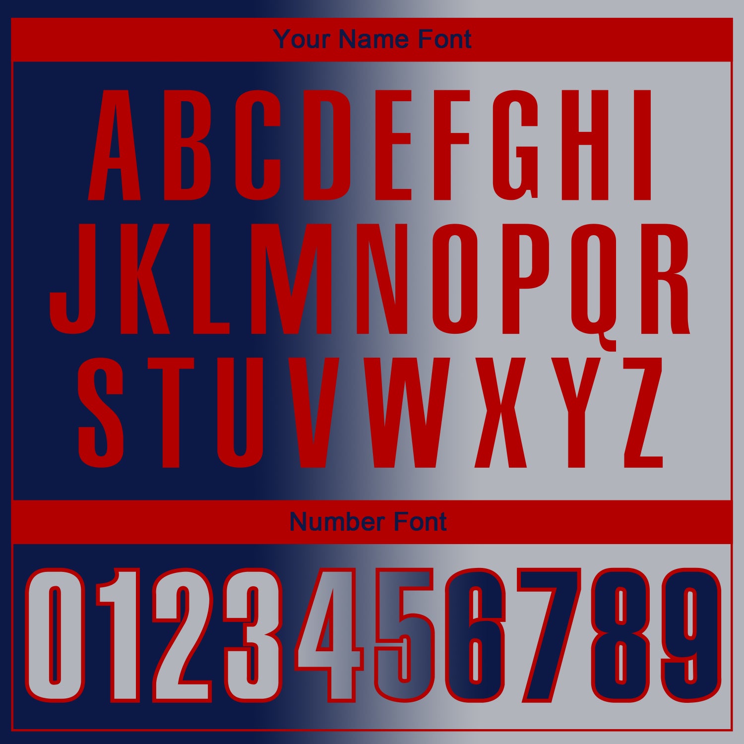 Custom Navy Gray-Red 3D Gradient Fashion Performance Polo Shirt