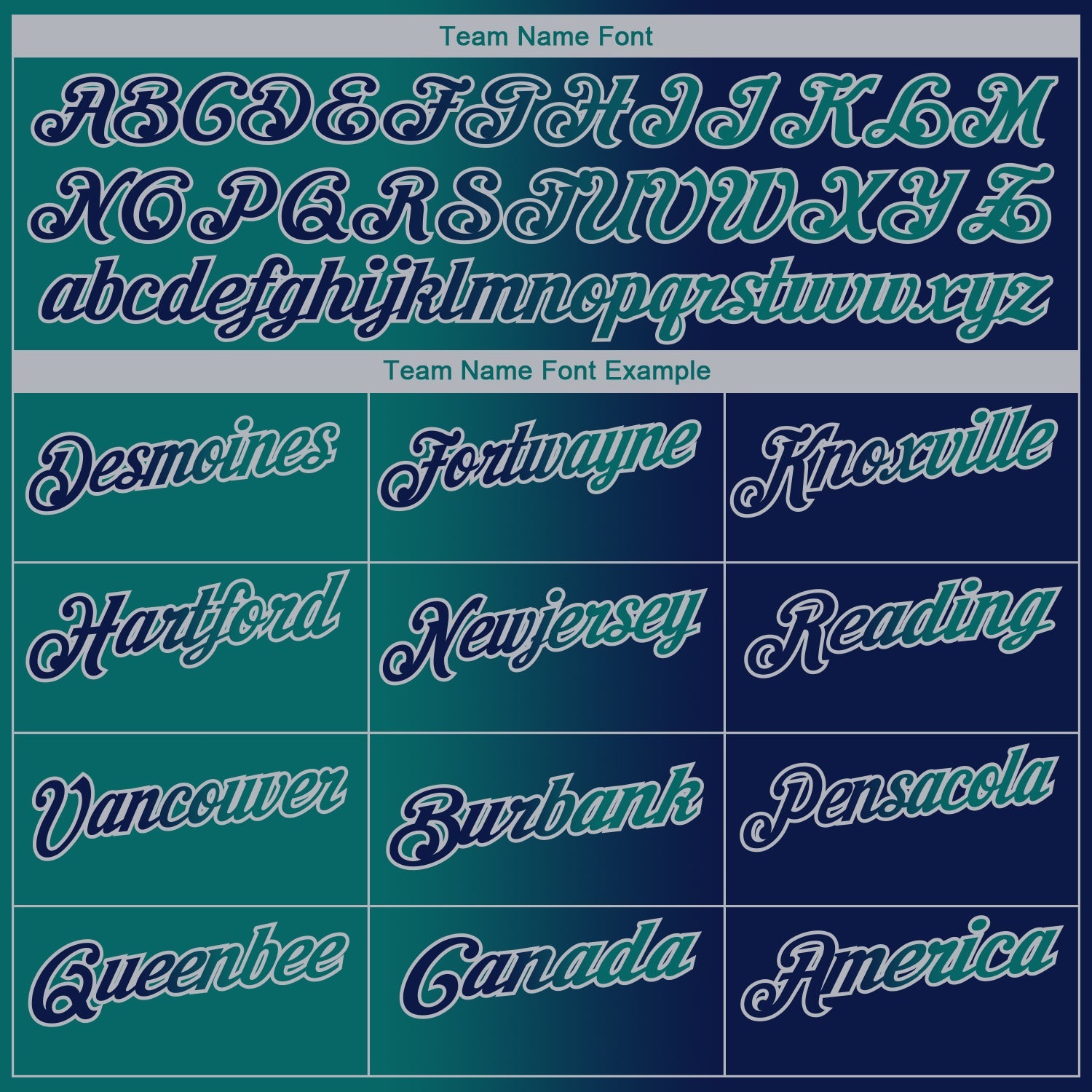 Custom Navy Teal-Gray 3D Gradient Fashion Performance Polo Shirt