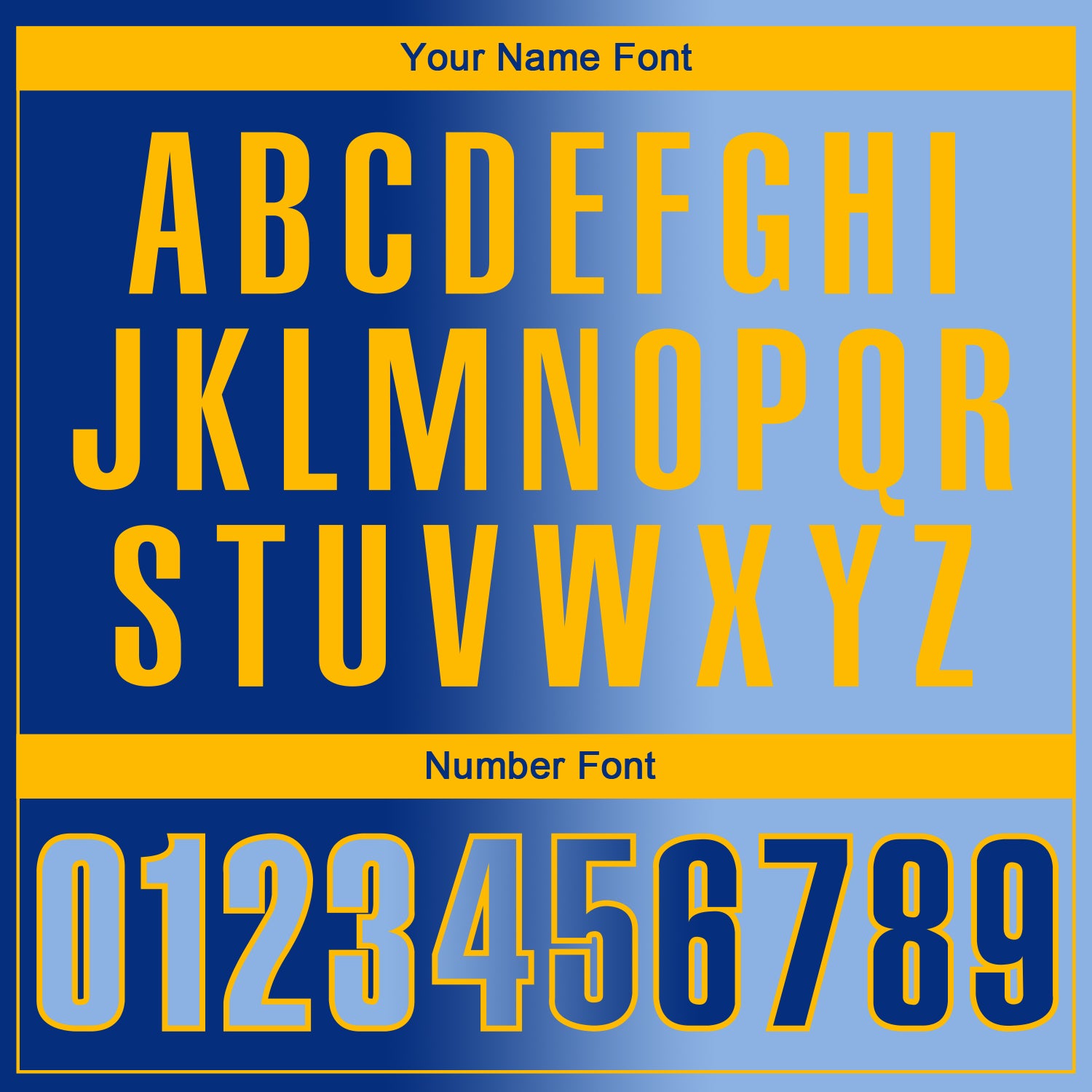 Custom Royal Light Blue-Gold 3D Gradient Fashion Performance Polo Shirt