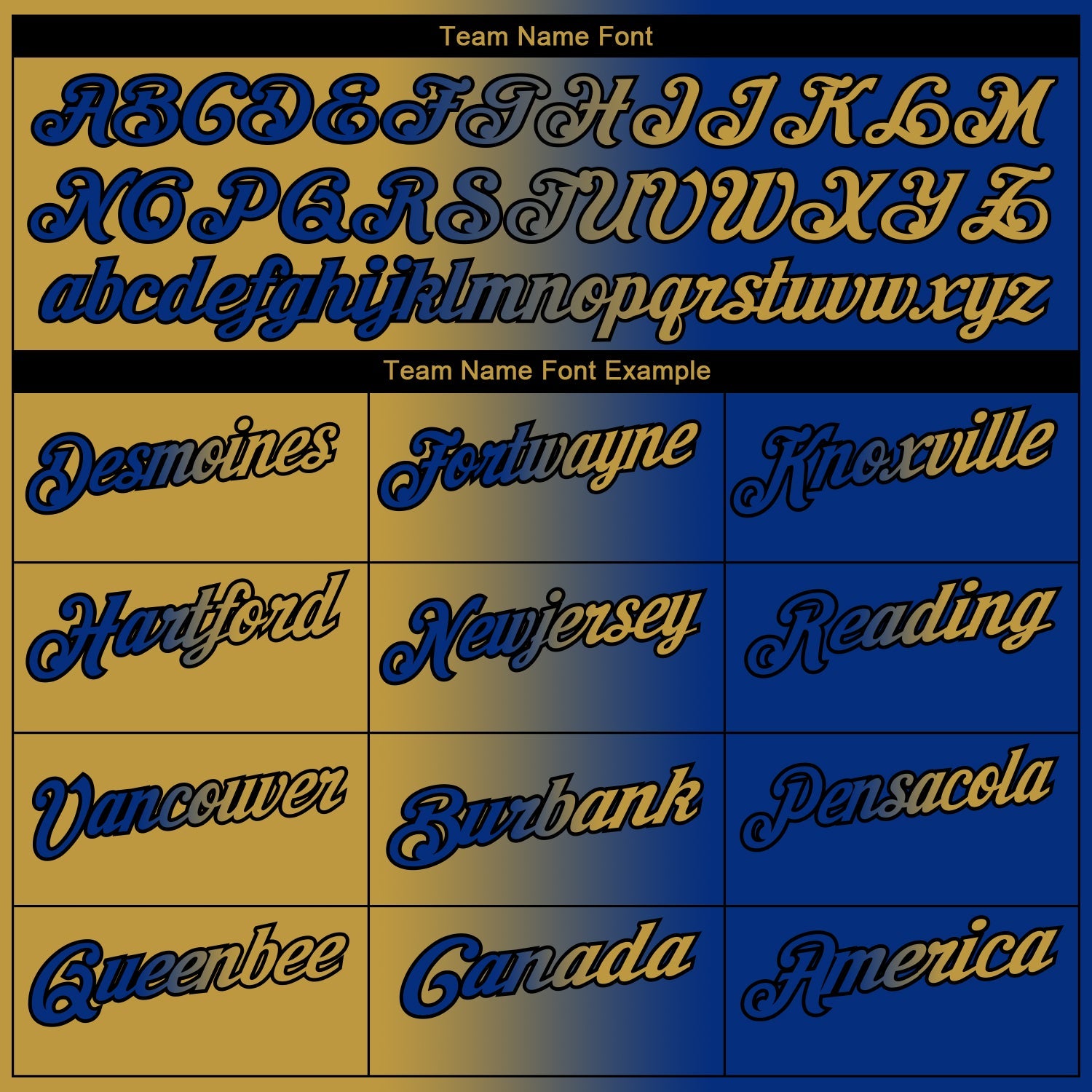 Custom Royal Old Gold-Black 3D Gradient Fashion Performance Polo Shirt