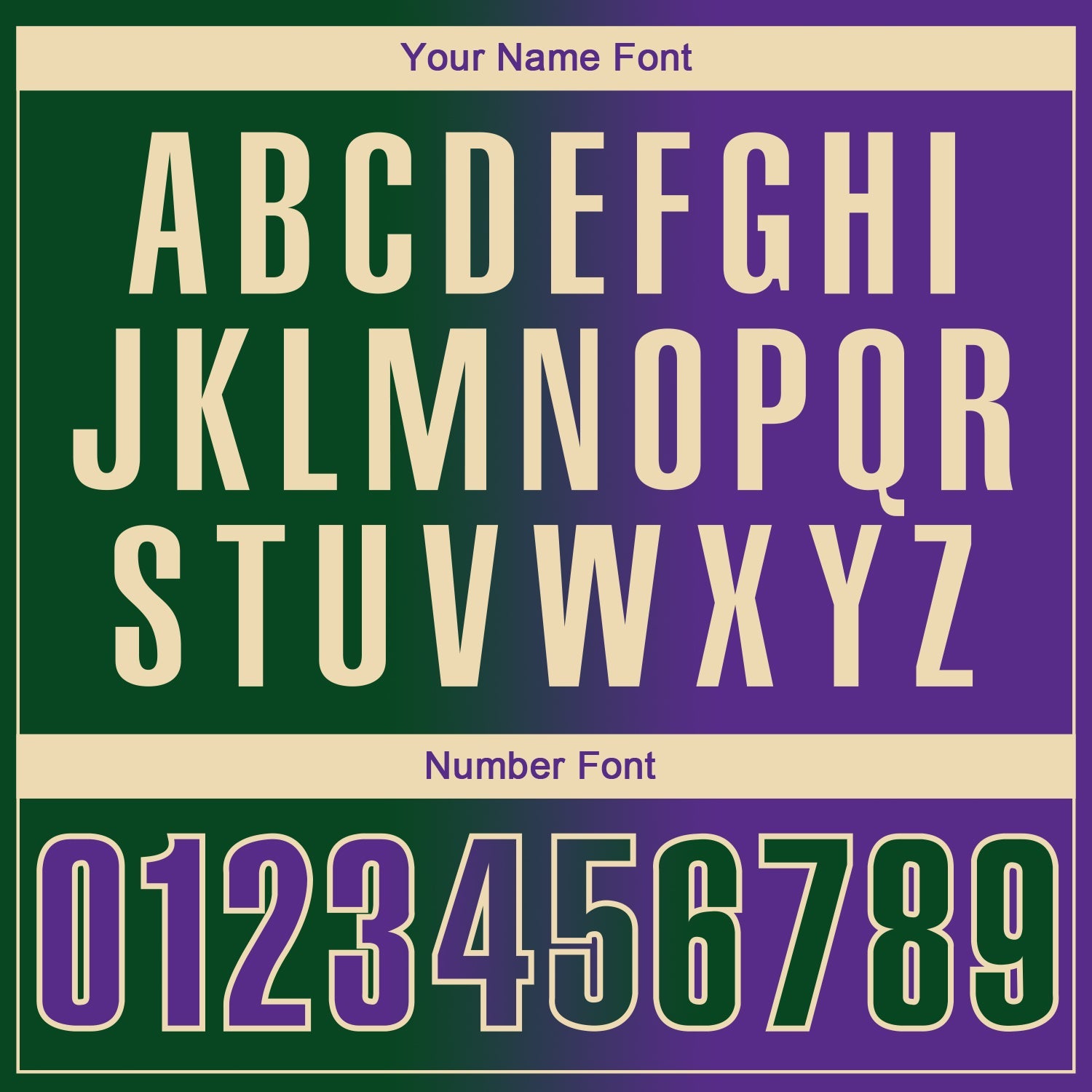 Custom Green Purple-Cream 3D Gradient Fashion Performance Polo Shirt