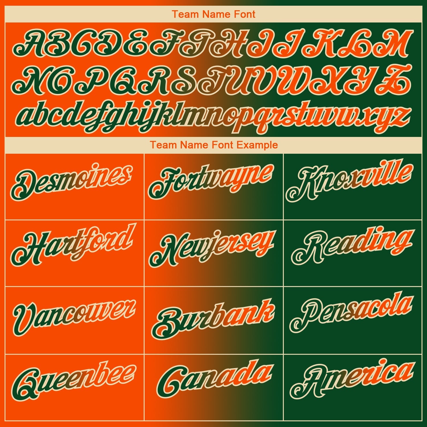 Custom Green Orange-Cream 3D Gradient Fashion Performance Polo Shirt