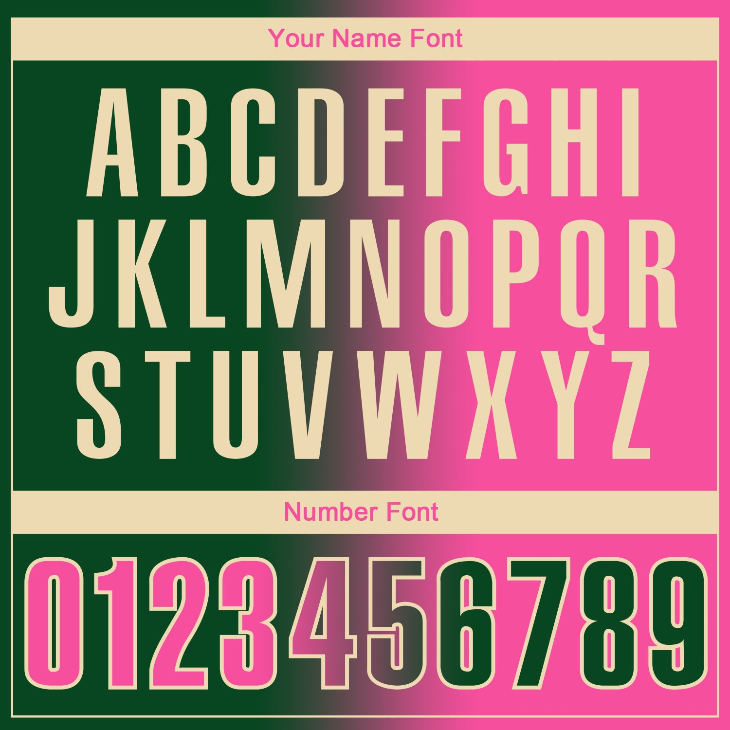 Custom Green Pink-Cream 3D Gradient Fashion Performance Polo Shirt