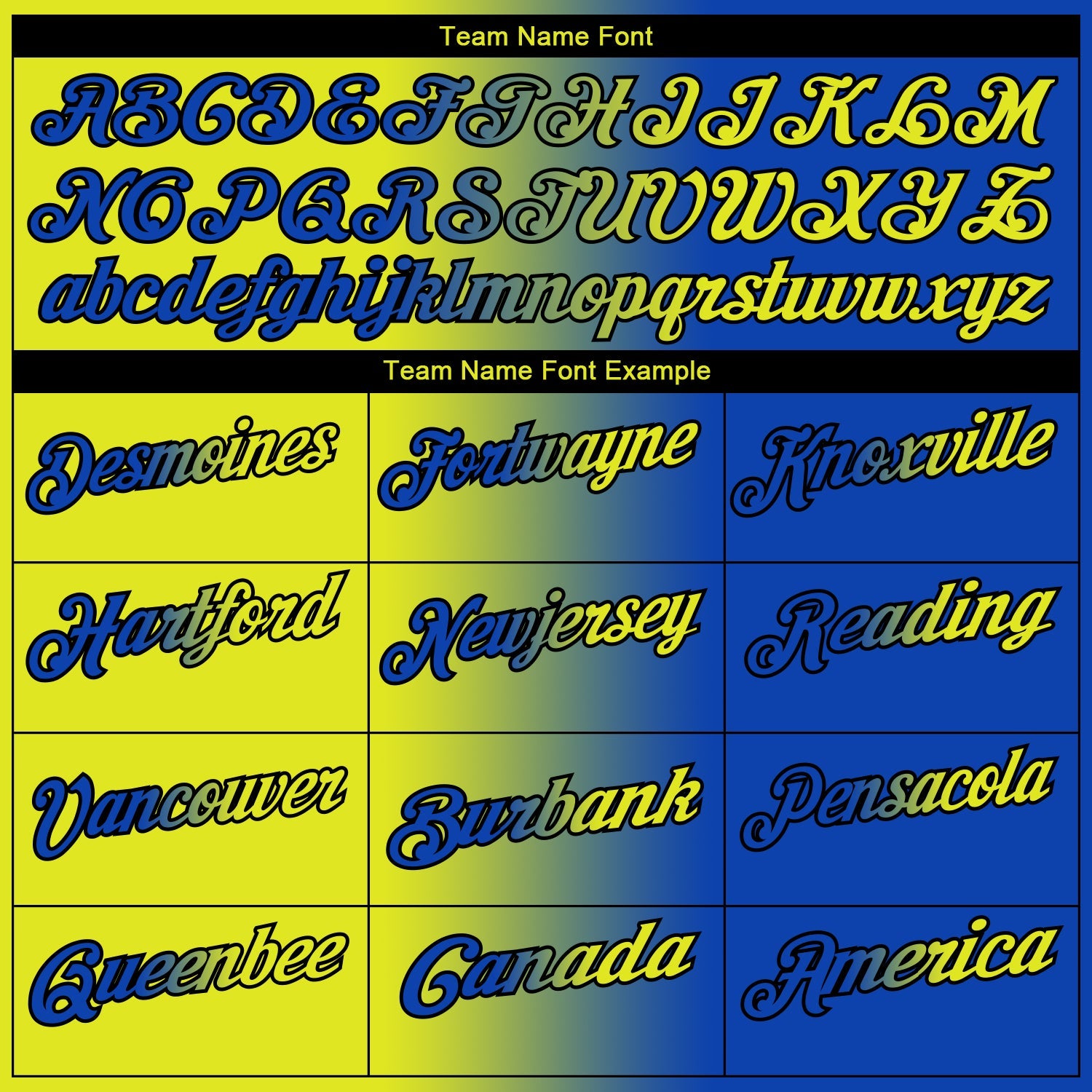 Custom Thunder Blue Neon Yellow-Black 3D Gradient Fashion Performance Polo Shirt