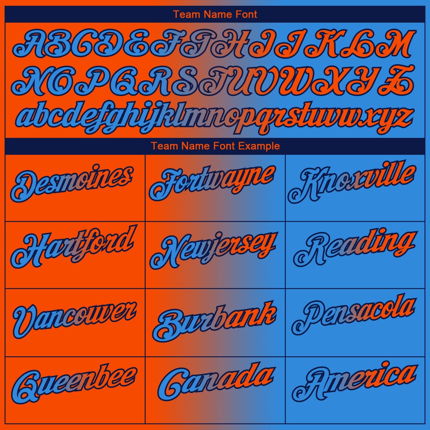 Custom Powder Blue Orange-Navy 3D Gradient Fashion Performance Polo Shirt