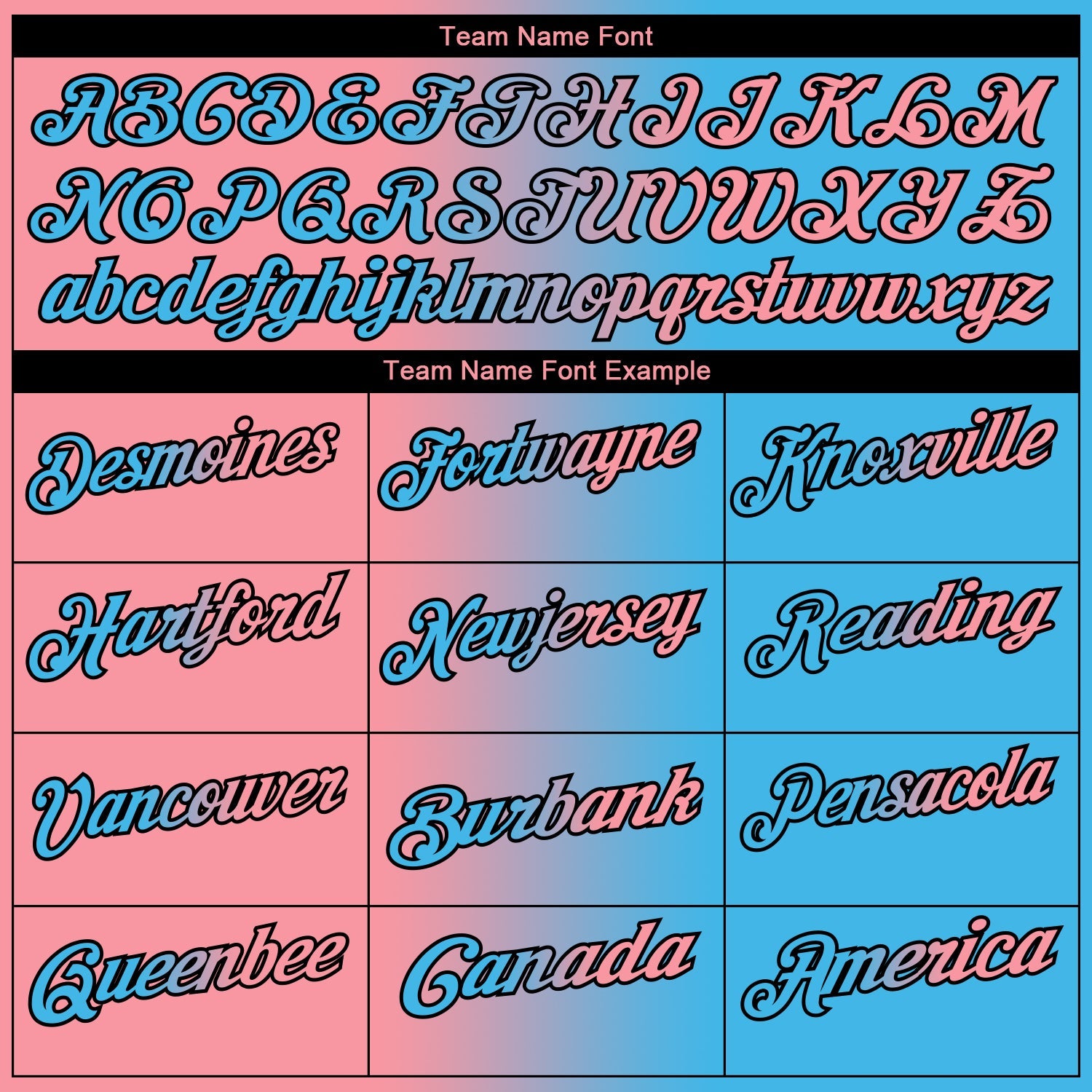 Custom Sky Blue Medium Pink-Black 3D Gradient Fashion Performance Polo Shirt