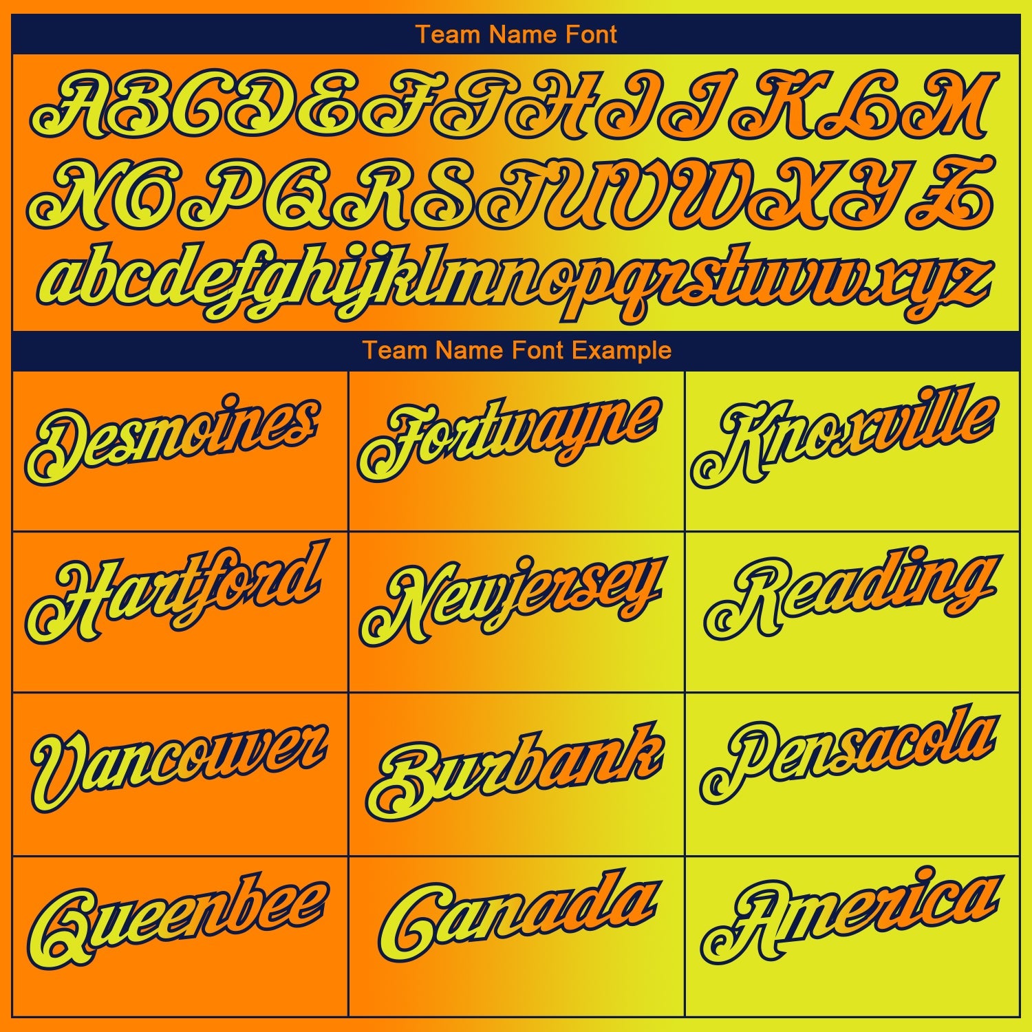 Custom Neon Yellow Bay Orange-Navy 3D Gradient Fashion Performance Polo Shirt