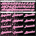 Custom Black Pink-White 3D Pink Ribbon Breast Cancer Awareness Month Women Health Care Support Performance Polo Shirt