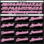 Custom Black Pink-White 3D Pink Ribbon Breast Cancer Awareness Month Women Health Care Support Footballl Performance Polo Shirt